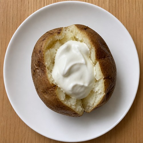 Baked Potato with Sour Cream