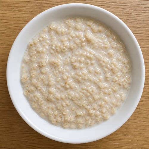 Hot Oatmeal with Milk