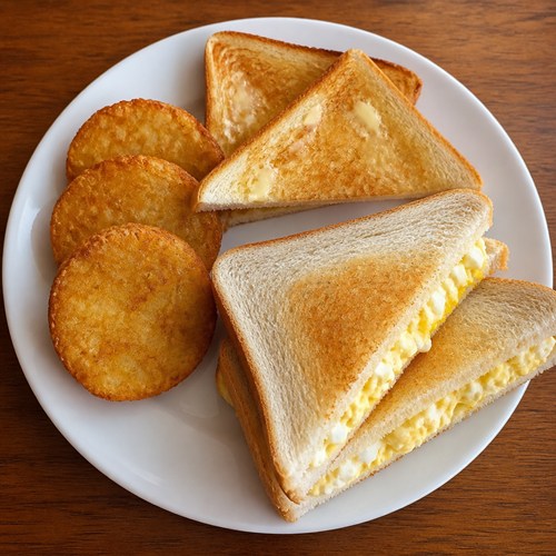 Potato & Egg Sandwich