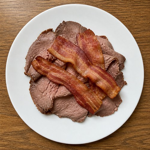 Roast Beef with Bacon