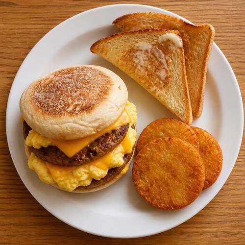Sausage Patty Melt