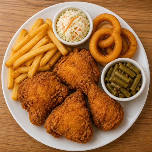 Southern Fried Chicken in the Basket